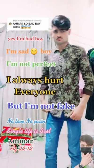 Guys, I think we hurt Ammar 😔😖😭