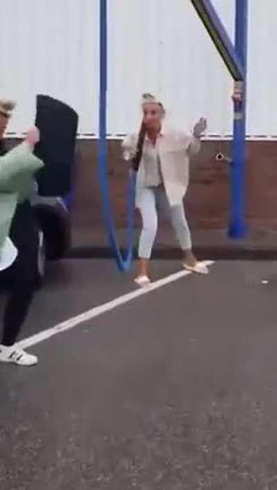 Just women cleaning their …. Whatever …