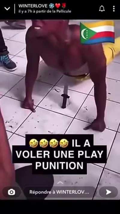 Punishment for stealing a playstation