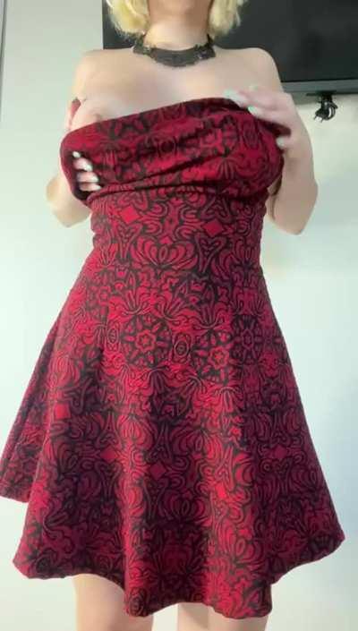 As you would expect, nothing under my dress