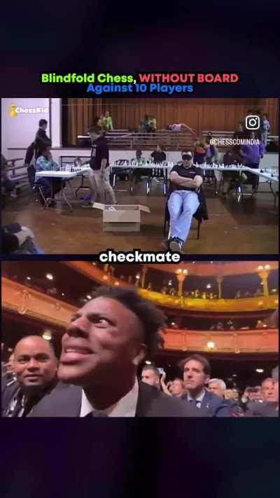 Cultivator using divine sense to play blindfold simul chess. Mortals are impressed again 