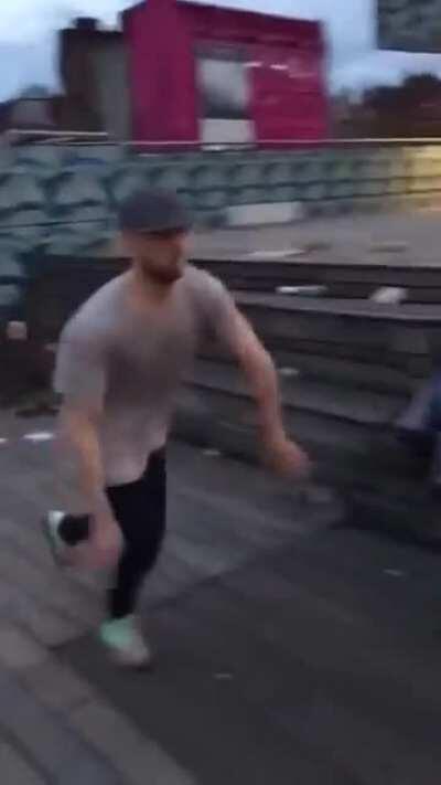 He Wanted A Closer Look At That Awesome Skate Graffiti. rip in bro.