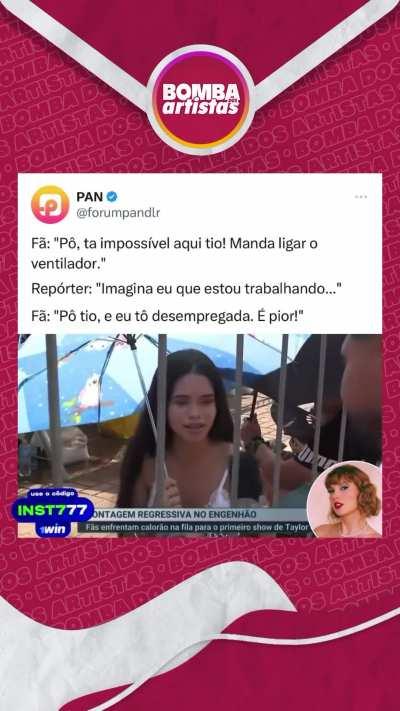 Enquanto isso na fila do show da taytay 