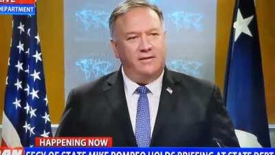 Secretary Pompeo at a briefing just now: 