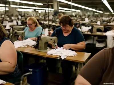 Chinese made AI videos about American re-industrialization