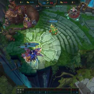 Tried the new Rammus ult with 10,000 movement speed (works kinda meh)