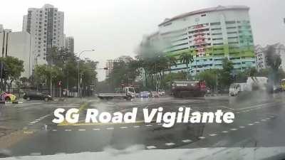 Motorcyclist glides for 25 metres on his butt, unharmed, after a fall