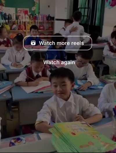 Asian kid got 100, the class cheered with him