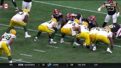 [Highlight] Jordan Love has a little trouble with the snap.