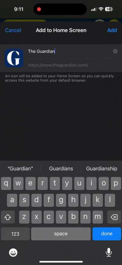 Why is this still a thing? I cant add specific urls to Home Screen. Used to work years ago. Then they did something that ruined it. We can’t even edit url. Please fix this already.