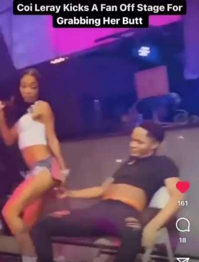 Bro grabbed sum of Coi Leray😭💀