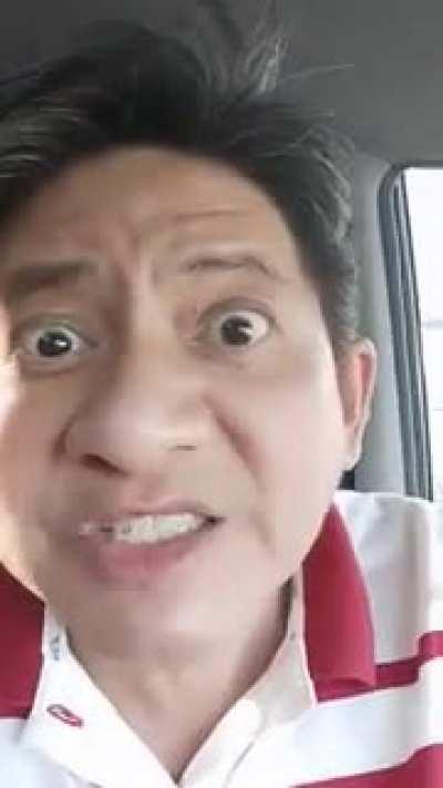 Atty Larry Gadon, a rabid follower of Junior Marcos, exercising his freedom of speech