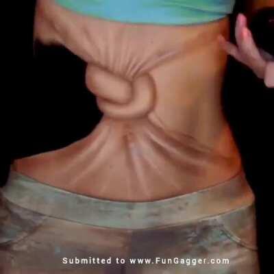 Thanks, I hate this realistic belly knot painting