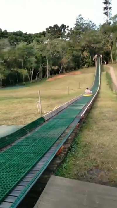 I would definitely try this with a group of friends Cool runnings style