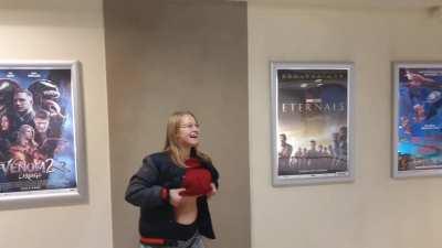 This trip to the movie theater brought me a lot of smiles, but I didn't get to see the movie. Security was faster... heh