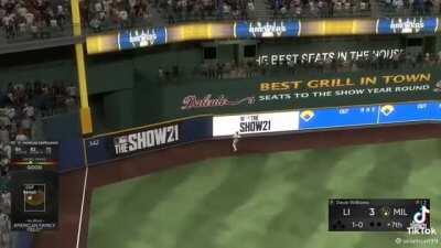 As there’s a deep drive into left field by Castellanos