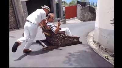 Sliding down the hill in comfortable style