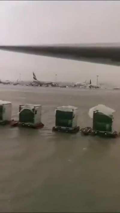 Dubai airport after severe rain