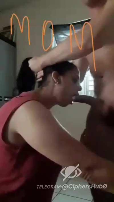 Mom giving her son some sweet head 
