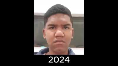 (slower version) Puberty Timelapse - Age 13 to 16 - a photo everyday (+1k photos)