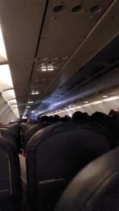 Some happy passengers on my flight today.