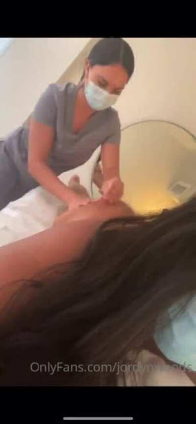 Jordyn Woods OF massage