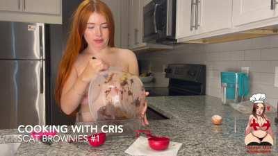 Cooking with Cris - Scat Brownies #1 👩🏼‍🍳💩👩🏻‍🦰