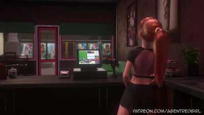 [Futa4F] Horny worker can barely keep herself together