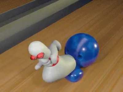 Blursed bowling pin