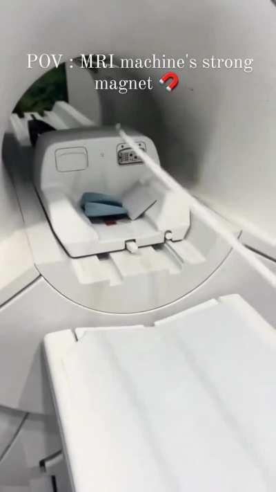 This is why metal is not allowed during an MRI