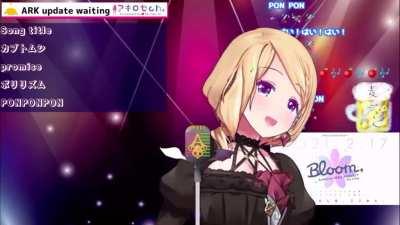 Aki vibing and singing PON PON PON is as cute as it gets.