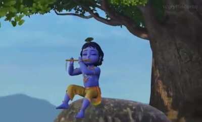 Something wholesome. Mukunda Mukunda x Little Krishna.