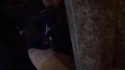 Aftermath of woman shot in the face at capitol building