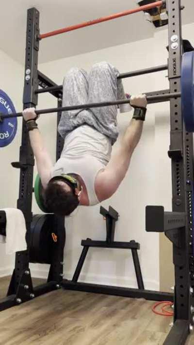 135lbs x 2 Inverted Barbell Push-up