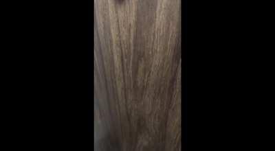 While he was out at the liquor store, I told hynby we’d already gone back to the room and he was too late to watch. He could stand out side and listen and clean me up after.