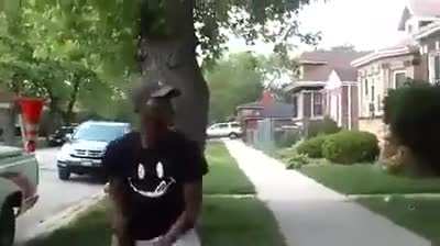 Group use scooter in fight