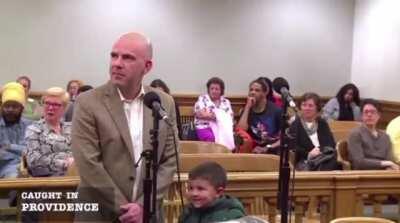 When you run a red light with your child in your car