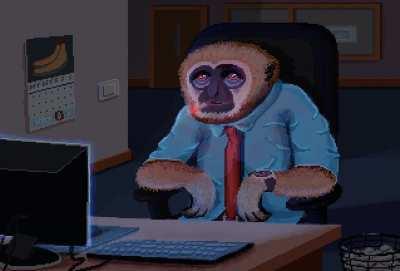 Im back again with monke art ooohh aahh Title is 