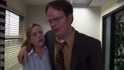Taking her kid to the hospital (The Office S2E12)