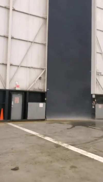 Rain Storm outside the farm looks like a portal to another world (u/HellsJuggernaut)