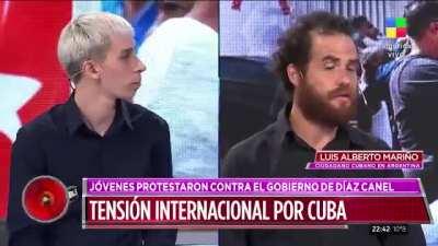Como olvidar al Investigador del Conicet explicandole a un exiliado cubano que en Cuba no hay desnutrición infantil y mucho menos una dictadura