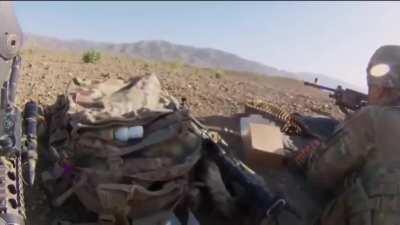 A brave Afghani soldier with RPG