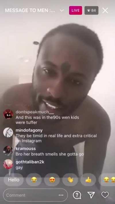 kids take you're meds or your gonna end up like this guy