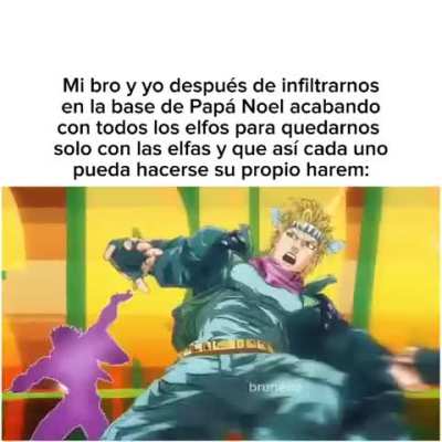 El tercer bro yendo a por mamá Claus para 
