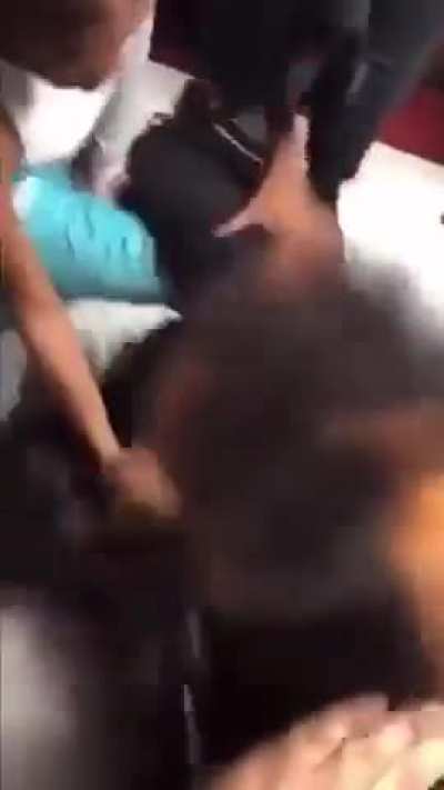 Angry mob gang up on a girl