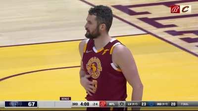 [Highlight] Kevin Love slings the ball past the Grizzlies defense for a spectacular dime to Dylan Windler who drills the corner 3