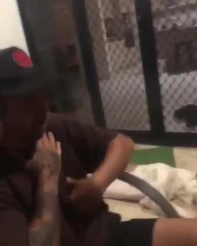 Sucking back too hard on the ol' cancer stick