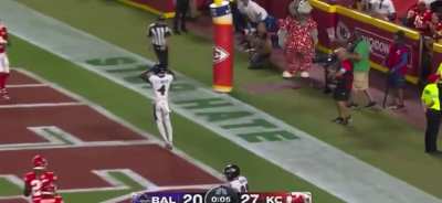 [Highlight] Lamar Jackson misses a wide open Zay Flowers