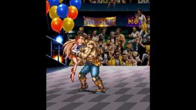 Sailor Venus bearhugged