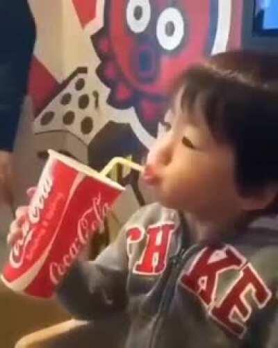 When the drink is too good